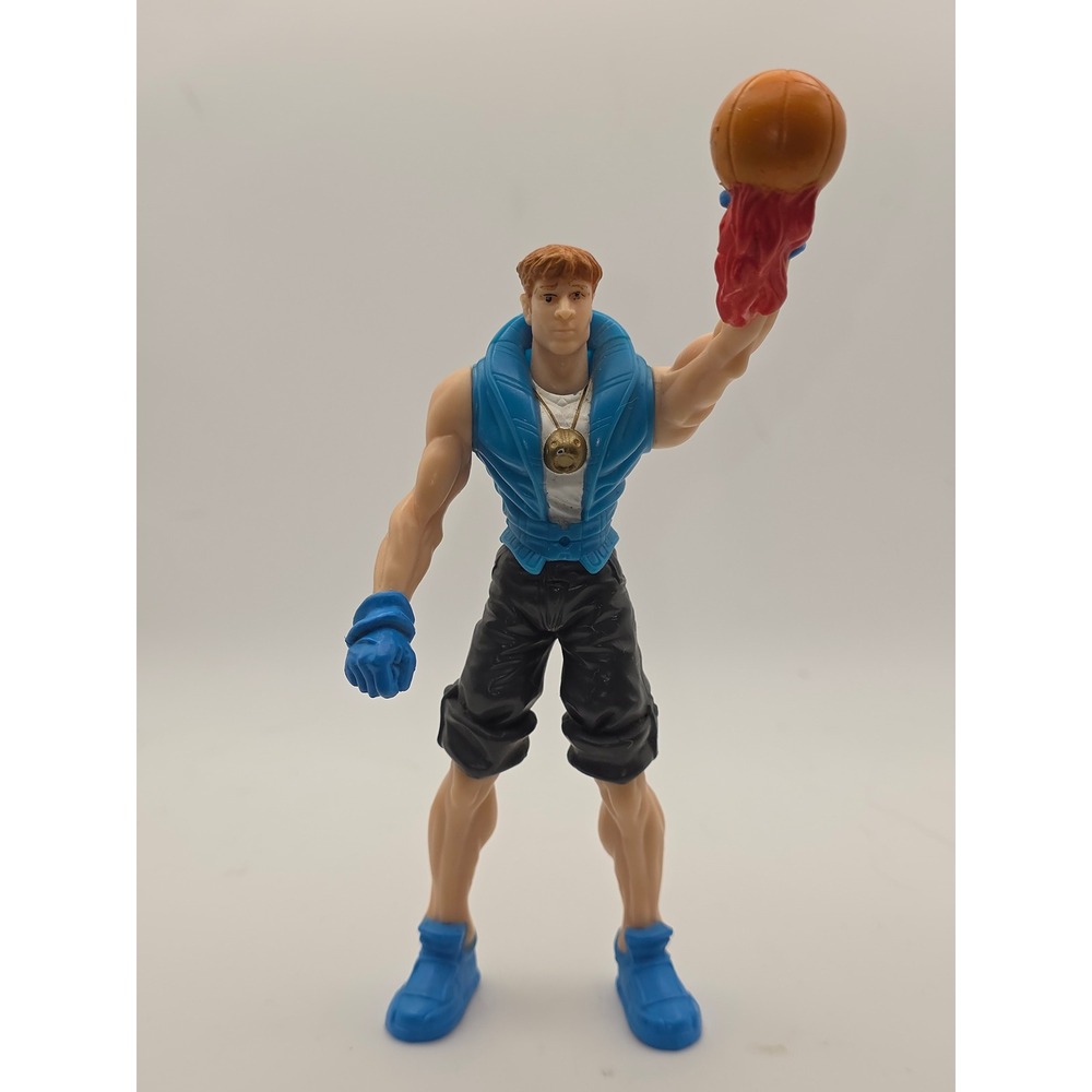 Burger King Action Figure 4in Blue Fair 2000 Backstreet Boys Brian Flaming Ball